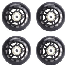 4 PièCes SéRies Patins à Roulettes Roue Non Clignotante Roue de Patin 70X24Mm Roulement Accessoires de Patin AntidéRapant