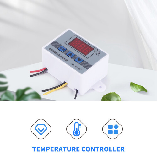XH-W3002 220V Digital LED Temperature Controller 10A Thermostat Control  Probe with Waterproof Sensor W3002 2