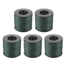 5Stck 500M 100Lb 0.5mm Super Strong Geflochtene Angelschnur Pe 4 SträNge Farbe: DunkelgrüN