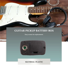ABS 9V Guitar Pickup Battery Case Box for Electric Acoustic Guitar Bass Storage Cover Replacement