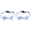 2Stk Modisches Katzenhalsband Mit Glocke Schleife Polyester 4