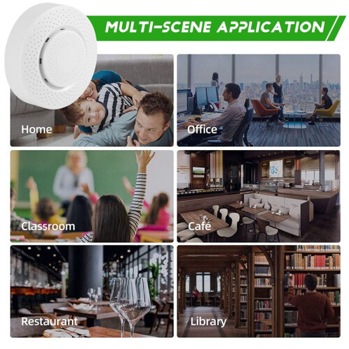 Zigbee/Tuya WIFI  Air Box Kooldioxidedetector CO2-Gassensor Formaldehyde VOC-Temperatuur-Vochtigheidssensor