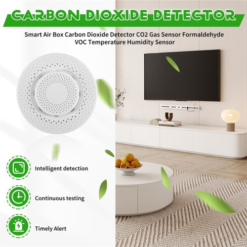 Zigbee/Tuya WIFI  Air Box Kooldioxidedetector CO2-Gassensor Formaldehyde VOC-Temperatuur-Vochtigheidssensor 2