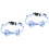 2Stk Modisches Katzenhalsband Mit Glocke Schleife Polyester 6