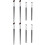 8Pcs Multiuse Eye Makeup Brushes Angled Eyeliner Nose Contour Set 7