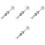 4Stk Kompaktes Trompete Praxis Tool Lippen Aus Messing Silber 5