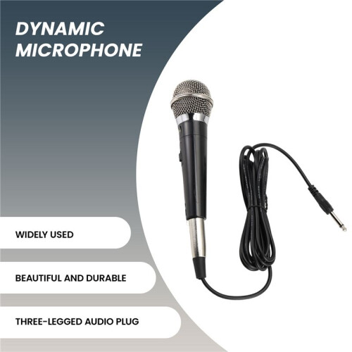 Karaoke Microphone MIC Handheld Dynamic Wired Dynamic Microphone Clear Voice for Karaoke Vocal Music Performanc 2