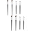 8Pcs Multiuse Eye Makeup Brushes Angled Eyeliner Nose Contour Set 9
