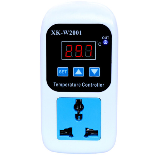 XK-W2001 Digital Temperature Controller Socket AC 110-220V Thermostat Regulator Socket Outlet with NTC Sensor EU Plug 1
