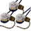 3Pack Ceiling Fan Light  ZE-109 Fan  Ceiling Pull Chain  Replacement (Bronze) 1