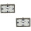 2Pièces Analogue Adhésive Miniature Pour Décor Tableau De Bord 7