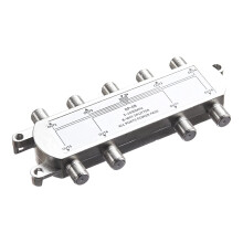 Digitale 8-Weg Coaxiale Kabelsplitter 5-2400MHz, RG6-Compatibel, Werkt met Analoge/Digitale Tv-Verbindingen en Internet