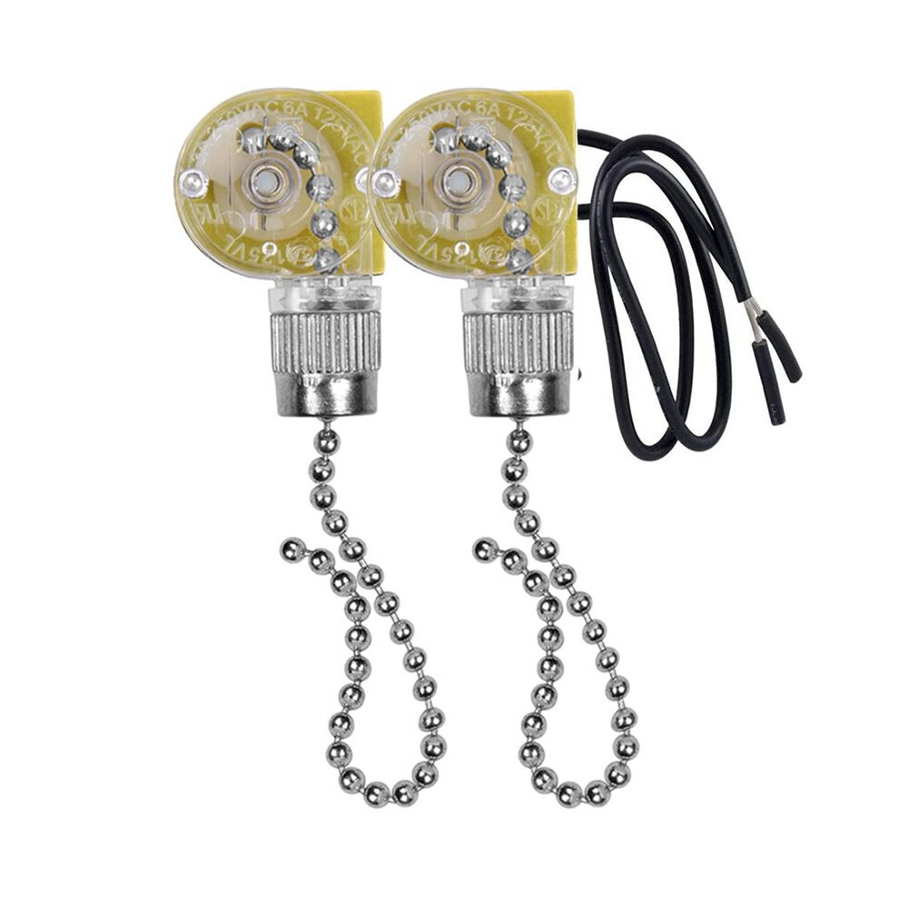 Ceiling Fan Zing Ear Ze-109 Two-Wire With Pull Cords For Ceiling Fans Lamps 2Pcs Silver Light 4712984446540