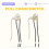 Ceiling Fan Light  Zing Ear ZE-109 Two-Wire Light  with Pull Cords for Ceiling Light Fans Lamps 2Pcs Silver 5