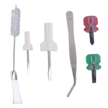 6 Pieces Sewing Machine Cleaning Kit Includes Tweezers Double Headed Lint Brush Screwdriver, for Sewing Tools