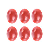 10Pièces Cabochons Ovale En Agate Pastèque Pour DIY