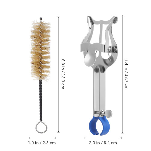 3Pièces Support Métal Pour Partitions De Marche Avec Pince Et Brosse 2