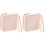 2Pièces Silicone Bleues Rangement Tampon Portable 4