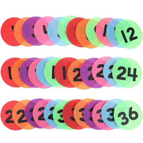 108Pièces Marqueurs Circulaires En Nylon Couleurs Vives Pour Classes 2