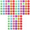 108Pièces Marqueurs Circulaires En Nylon Couleurs Vives Pour Classes 5