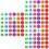 108Pièces Marqueurs Circulaires En Nylon Couleurs Vives Pour Classes 7