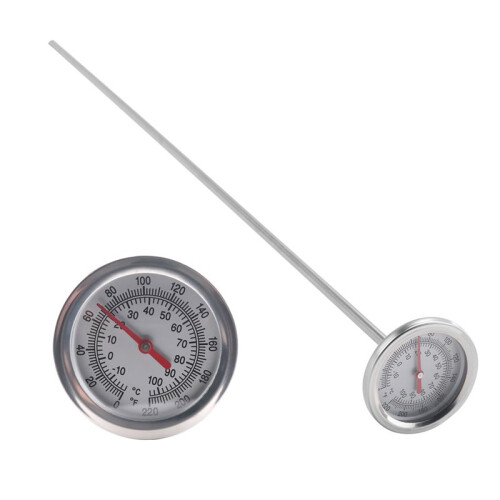 TermôMetro de Solo de Composto de Haste Longa - AçO InoxidáVel de Resposta RáPida 20 Polegadas - Sonda de MediçãO - Fahrenheit e Celsius