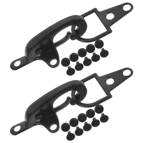 10Ensembles Boucles Interlock Zinc Noir Pour Pulls Manteaux Stylés 2