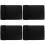 4Pcs Black Silicone Kitchen Counter Mat Grill Side Shelf Tool Holder 5