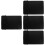 4Pcs Black Silicone Kitchen Counter Mat Grill Side Shelf Tool Holder 6