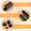 3Pcs Durable Guitar Pickup Cover Volume Tone Knobs  Tip Parts Set,Black 7