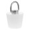 5Pcs Sink Drain Stoppers White Silicone Metal Tub Plug with Pull Chain 1