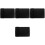 4Pcs Black Silicone Kitchen Counter Mat Grill Side Shelf Tool Holder 3