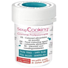 Colorante alimentario en polvo - SCRAPCOOKING - Tarro 5g - Azul oscuro