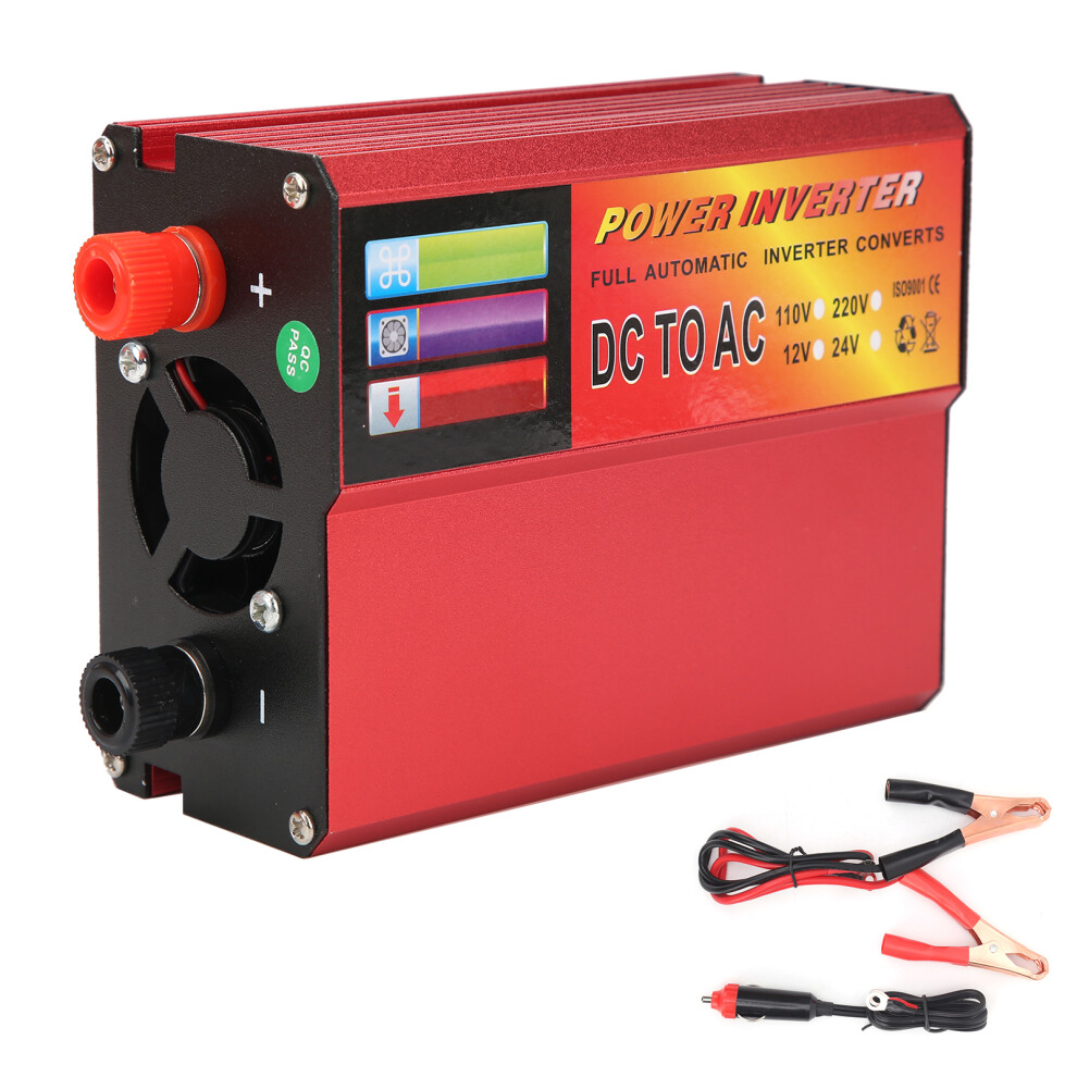 Modified Sine Inverter24v To Ac110v Voltage Converter With Multiple Protections And Silent Fan Cooling For Vehicle Use 9071309443905