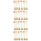 4Sets Golden Stainless Steel Flatware Set Sturdy Kitchen Utensils 6