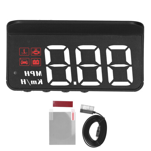 OBD2 HUD Προβολέας Παρμπρίζ με Οθόνη Head Up, Πολλαπλών Λειτουργιών Συναγερμός Κ