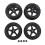 Anvelope auto Rc durabile Hex12Mm, rezistență îmbunătățită, inserție de spumă integrală, material nailon de înaltă rezistență, 1