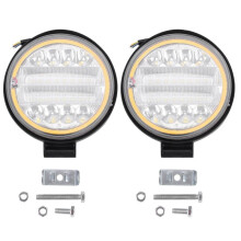 2X 4 Pouces LED Projecteur de Travail Spot Combiné Inondation Hors Route Conduisant la Lampe de Brouillard Ambre