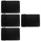 4Pcs Black Silicone Kitchen Counter Mat Grill Side Shelf Tool Holder 7