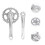 240pcs Picture Frame Mounts Keyhole Hangers Mirror Brackets Wall Hooks 9