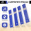24 Pieces Carpenter Pencil Lead Refills 2.8 mm White, Solid Mechanical Carpenters Pencils Refill Replacement 2