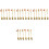 4Sets Golden Stainless Steel Flatware Set Sturdy Kitchen Utensils 3
