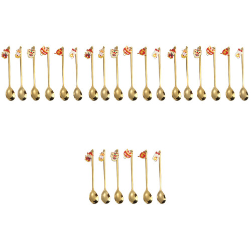 4Sets Golden Stainless Steel Flatware Set Sturdy Kitchen Utensils 2
