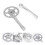 240pcs Picture Frame Mounts Keyhole Hangers Mirror Brackets Wall Hooks 6