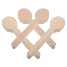 16Pcs Wood Coffee Spoons Unfinished Beech Wooden Blanks for DIY Crafts