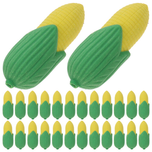 400Pcs Tpr Cute Corn Erasers Durable Mini Pencil Erasers