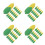 400Pcs Tpr Cute Corn Erasers Durable Mini Pencil Erasers 6