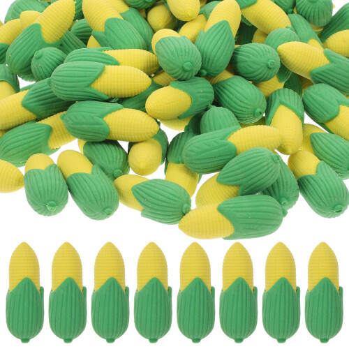 400Pcs Tpr Cute Corn Erasers Durable Mini Pencil Erasers 2