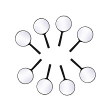 Kids Magnifying Glass 8 Pcs, Plastic Handheld  Portable Magnifying Glass Small Children Magnifier Toys for Explorer