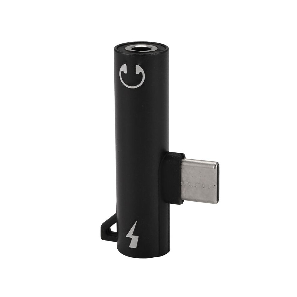 Photos - Portable Audio Accessories Zandona Type-C Audio Adapter Hook Call Music Charging 2-in-1 3.5mm Round Hole Earphone Converter